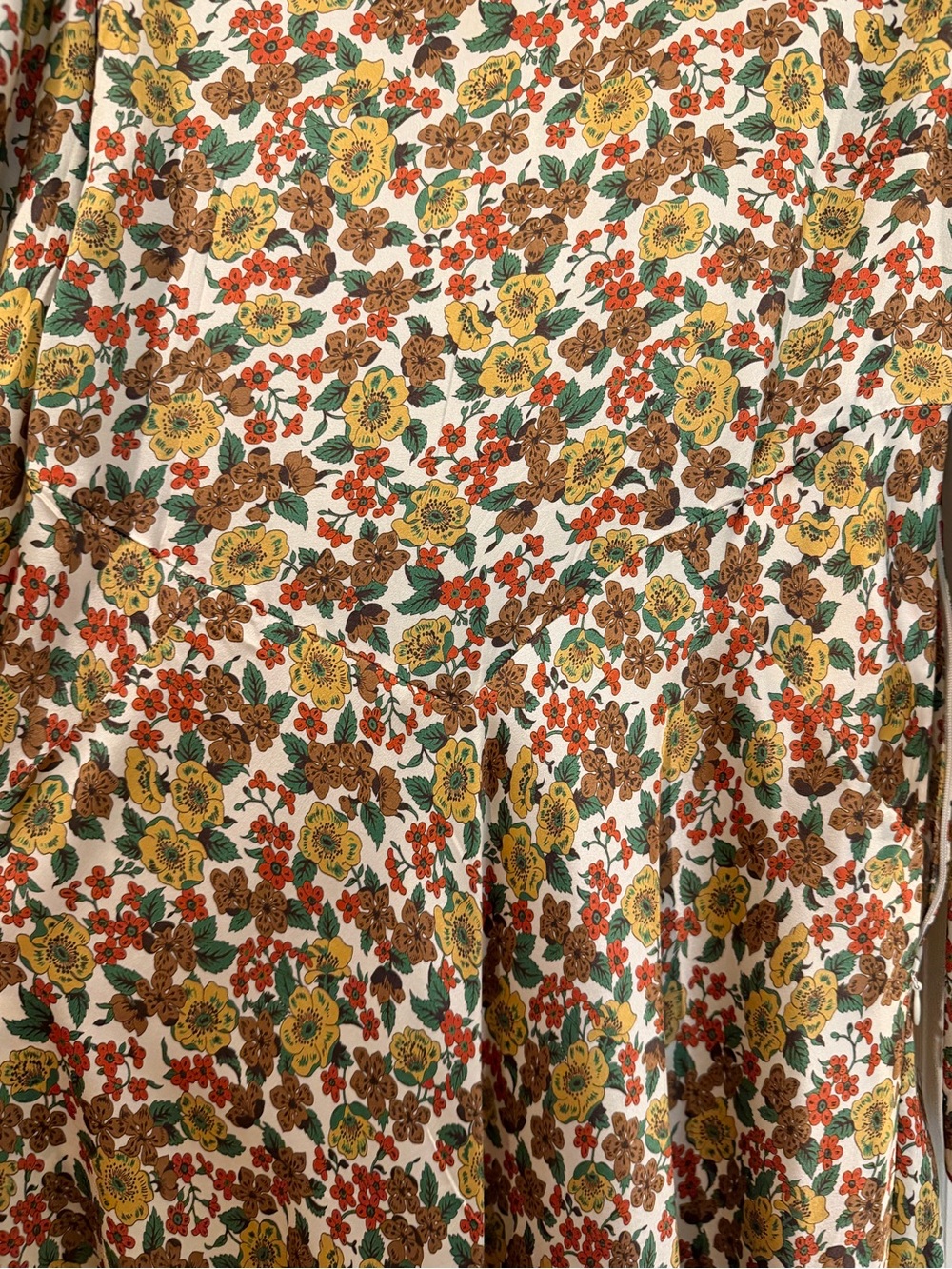 Doen Floral Maxi Dress in Multicolor - Lightweight Long Sleeve - Picture 4 of 6